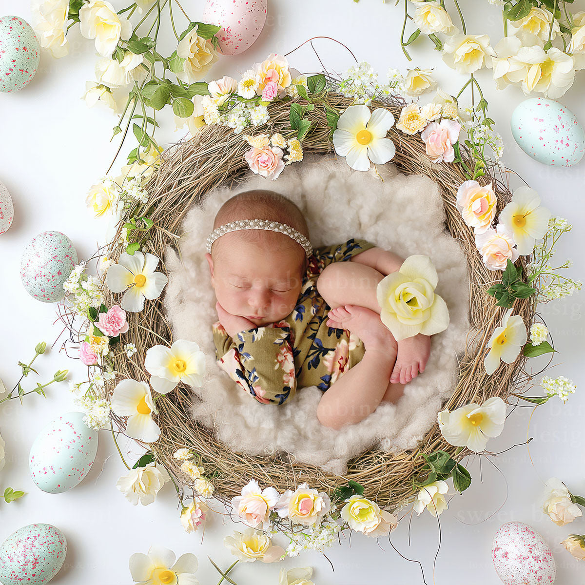 easter photography light background
